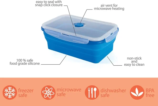 silicone collapsible containers