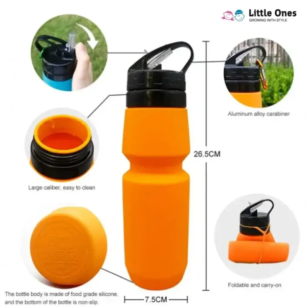 Leakproof Collapsible Silicone Water Bottle