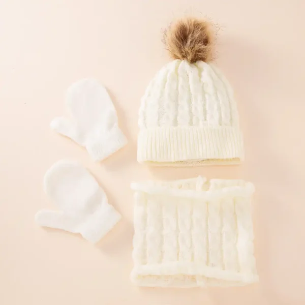 Baby Hat, Scarf, and Glove Set