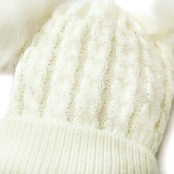 DOUBLE POM-POM KNITTED HAT