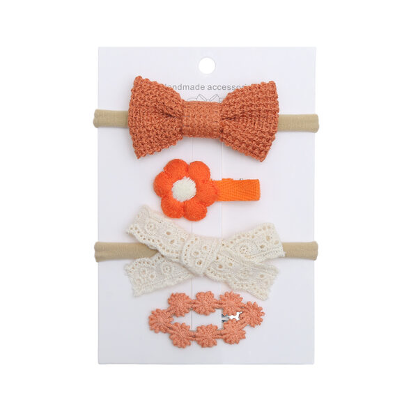 Set of baby hairclips in various colors and designs