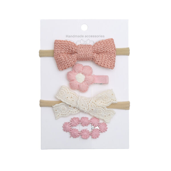 Set of baby hairclips in various colors and designs